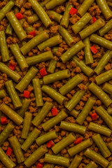 Stir-fried Pickled Long Beans with Minced Pork Background