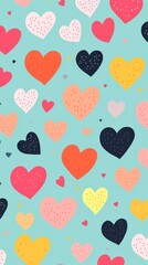 Hearts backgrounds pattern shape.