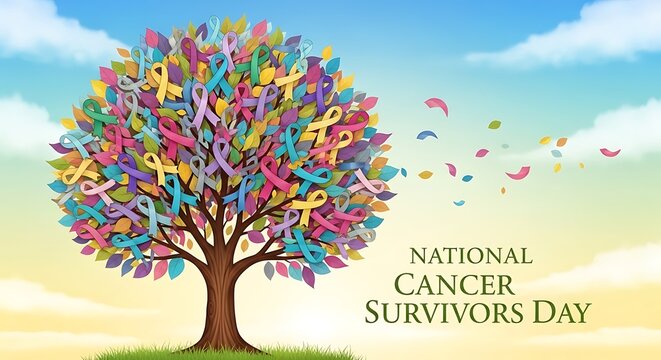 Celebrating national cancer survivors day with a tree of hope