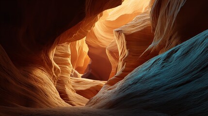 Antelope Canyon in Arizona Travel Background