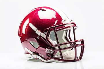 Fototapeta premium American football helmet sports red.
