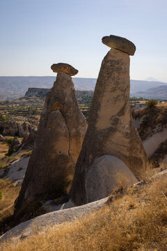 Cappadocia, a semi-arid region in central T&uuml;rkiye, is known for its long, cone-shaped rock formations concentrated in areas such as the Valley of the Monks, G&ouml;reme, and elsewhere.