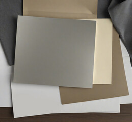 Vintage retro papers. Generative AI