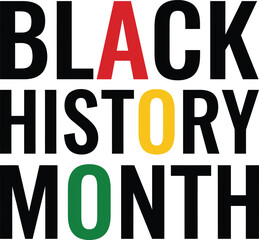 Black History Month Typography Design
