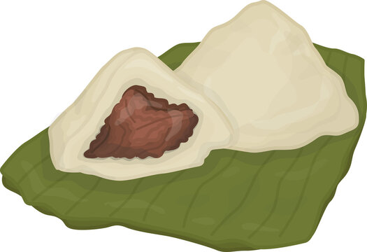 Indonesian Food Kue Bugis Illustration