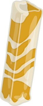 Illustration of Dodol Zebra, Indonesian Traditional Snack