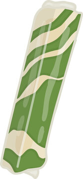 Illustration of Dodol Zebra, Indonesian Traditional Snack
