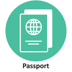 Passport Vector icon which can easily modify or edit