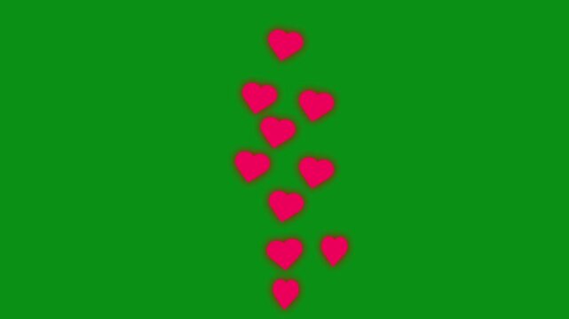 Heart Stream reaction social media love emoji icon flaying Social Media Love Reaction Flying Heart Emojis love icon love Emojis fly up