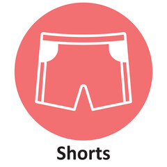 Shorts Vector icon which can easily modify or edit