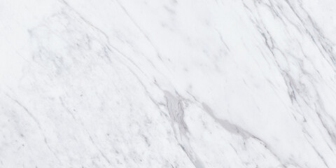 Obraz premium White marble with gray veins. Calacata Italian stone, texture for ceramic tiles, carpet design.