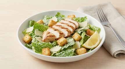Classic Caesar Salad with Grilled Chicken &ndash; American Healthy Salad