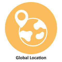Global Location Vector icon which can easily modify or edit
