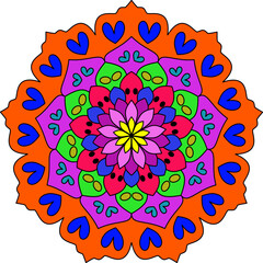 mandala round ornament