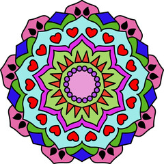 mandala round ornament