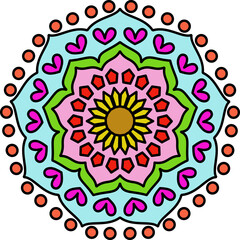 mandala round ornament
