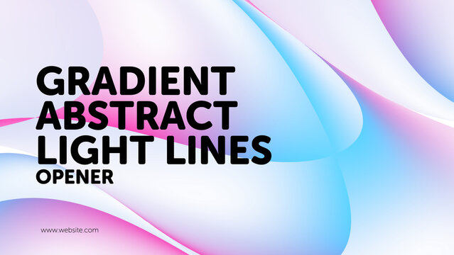 Gradient Abstract Light Lines Opener