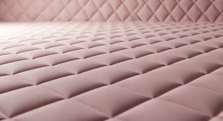 Obraz premium Pink quilted texture close-up