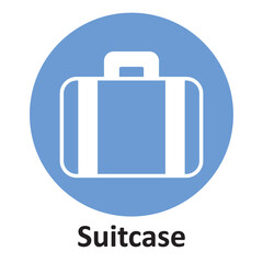 Suitcase Vector icon which can easily modify or edit