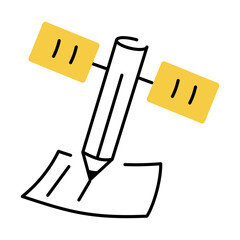 Obraz premium A hand drawn style illustration showing ideation 