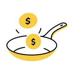 A hand drawn style illustration showing ideation
