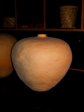 Terracotta or baked clay pots from the indigenous peoples of the Brazilian Amazon, in S&atilde;o Lu&iacute;s, MA, Brazil.