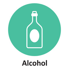 Alcohol Vector icon which can easily modify or edit