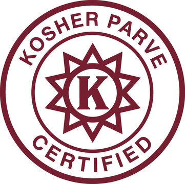Kosher Parve Certified Seal Badge Vector for Food Packaging and Product Labeling