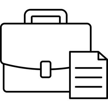 Job Line Icon &ndash; Employment, Career, Work Position, Professional Vector