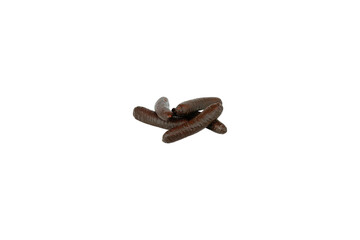 Obraz premium Chocolate Covered Banana with Cream Filling Isolated on Transparent Background, Sweet Dessert PNG Cut out