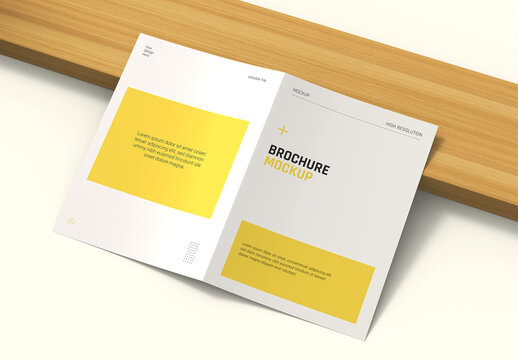 Vertical Bifold Brochure Mockup