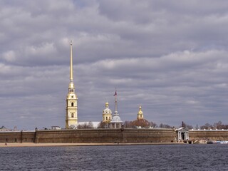 Sankt-Petersburg, Neva river  in winter