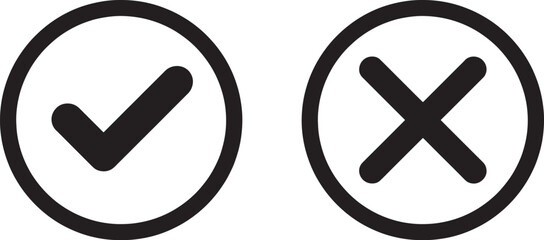 Tick and Cross Mark Icons