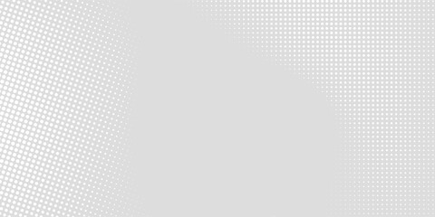 Dot white gray wave light technology texture background. halftone modern  arts modern background