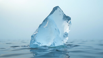 Obraz premium Iceberg Floating in Calm Waters