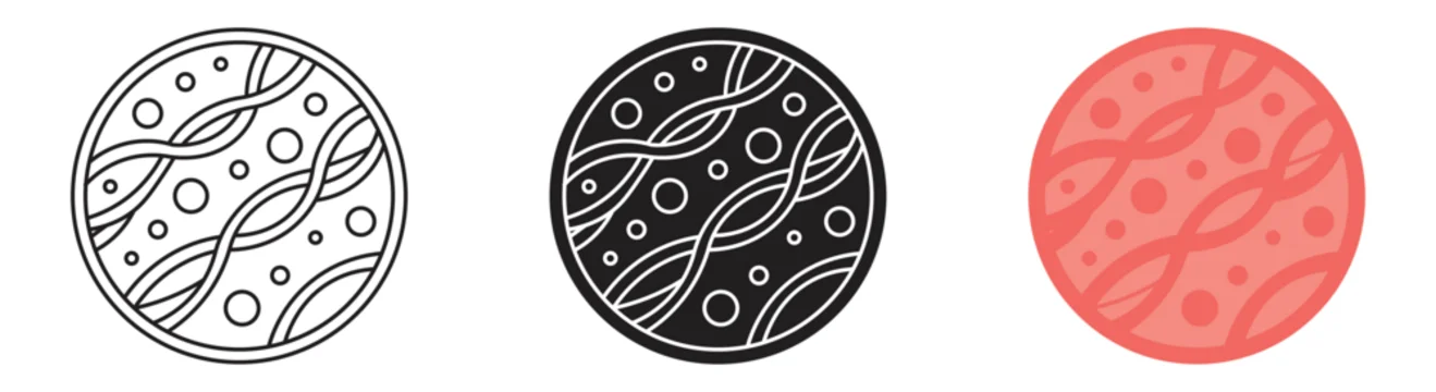 Connective tissue icon set, vector illustration.