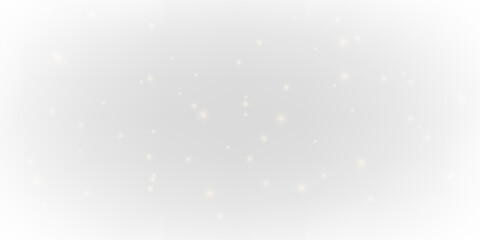 Floating golden dust sparkles calmly, creating a warm magical ambiance. Tiny luminous particles drift gently in motion. A subtle dust effect for creative backgrounds. PNG © Romstock