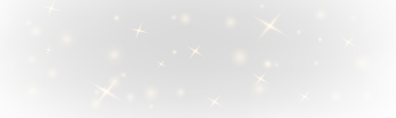 Soft gold dust glimmers gently, floating through the space with warm light. Subtle sparkles add elegance and calm motion. A refined decorative element for creative projects. PNG © Romstock