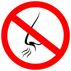 Unscented symbol, fragrance free vector sign