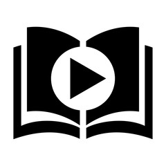 Audio book vector icon