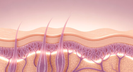 Close-up of purple and pink fabric texture with soft lighting and elegant folds for design