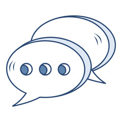 Three speech bubbles