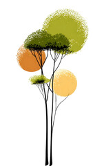 vector illustration of a tree