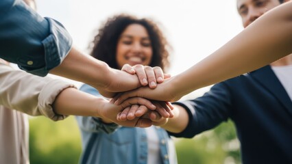 Hands Together Unity Partnership Collaboration