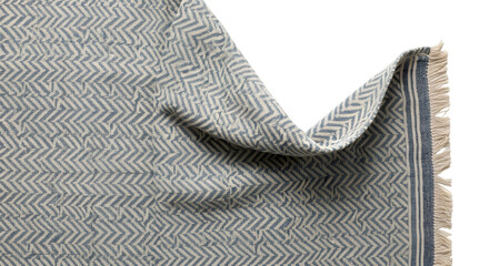 Closeup of rugs isolated on transparent background, showcasing texture and design