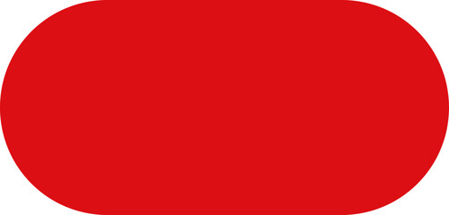Solid red UI button with rounded shape