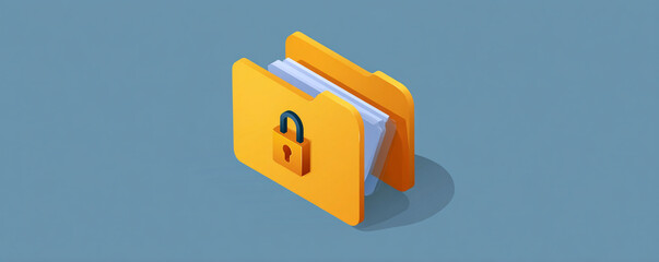 Flat vector animated secure database icon for SaaS platforms 32k ultra HD