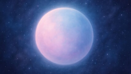 Obraz premium Mystical planet in cosmic space.