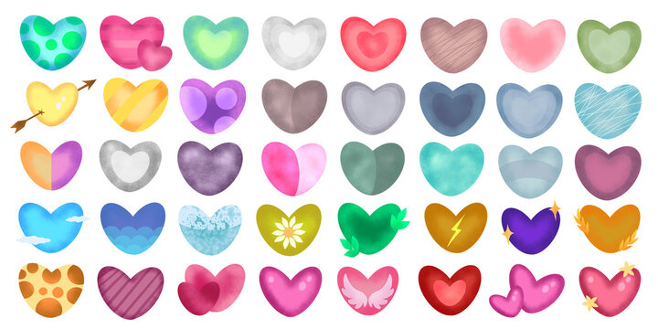 Hearts sticker pack mood love