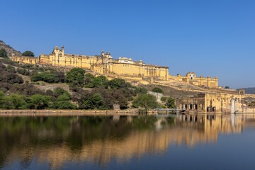 Fototapeta premium Amber Fort, or Amer Fort, Jaipur, Rajasthan, India